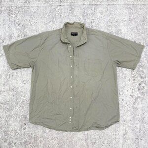 vtg Eddie Bauer denim button up tan retro shirt